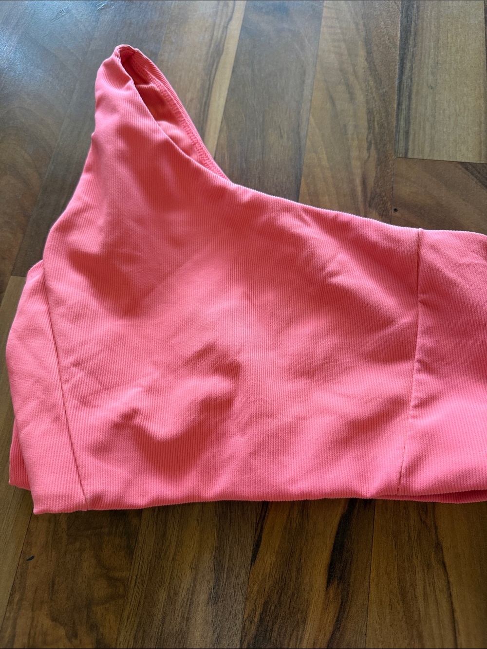 One-Shoulder Coral Tank Top